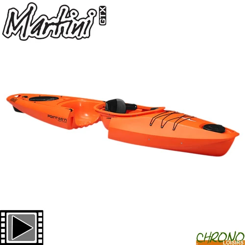 Kayak Point 65°N Martini GTX Solo Sit-On-Top Modulable Orange 1 Place 1 Kayak Point 65°N Martini GTX Solo Sit-On-Top Modulable Orange 1 Place