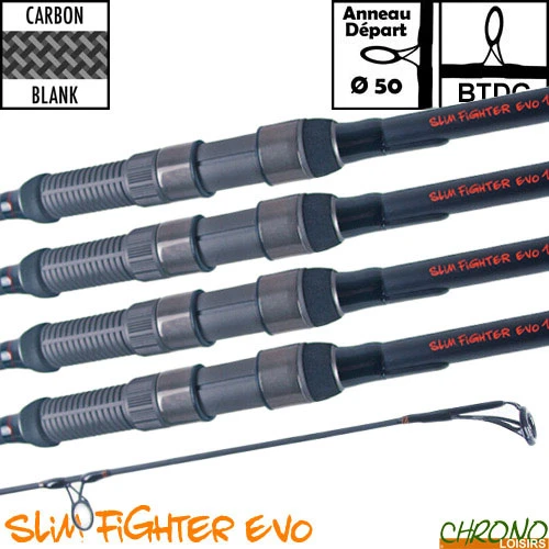 Canne Carp Design Slim Fighter Evo 50mm 12' 3lbs (les 4) 1 Canne Carp Design Slim Fighter Evo 50mm 12' 3lbs (les 4)