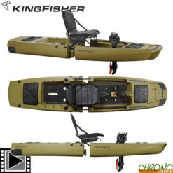 Kayak Point 65°N KingFisher Solo Modulable Vert Armée 1 Place