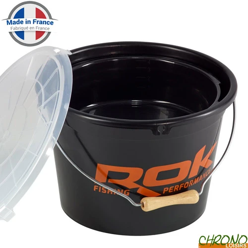Seau Rond ROK Round Bucket Complet Noir 13L 1 Seau Rond ROK Round Bucket Complet Noir 13L