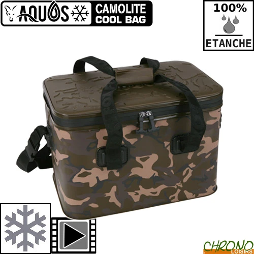 Sac Isotherme Etanche Fox Aquos Camolite Cool Bag 15L 1 Sac Isotherme Etanche Fox Aquos Camolite Cool Bag 15L