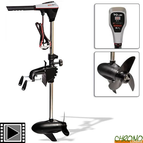 Moteur Electrique Rhino BLX 70lbs 12V 1 Moteur Electrique Rhino BLX 70lbs 12V