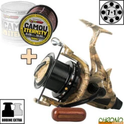 Moulinet Carp Design Débrayable GFR9000 Camou + Infinity Camou 1000m