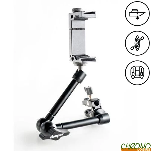 Support Smartphone Articulé Deeper Pour Float Tube Et Kayak 1 Support Smartphone Articulé Deeper Pour Float Tube Et Kayak