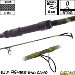 Canne Carp Design Slim Fighter Evo Camo 50mm 12' 3.5lbs