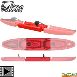 Kayak Point 65°N Falcon Section Supplémentaire Rouge