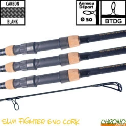 Canne Carp Design Slim Fighter Evo 50mm 12' 3.5lbs Full Cork (les 3)