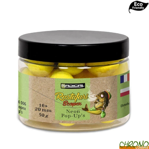 Pop Ups Radical Rastafari Scopex Neon 16/20mm 50g 1 Pop Ups Radical Rastafari Scopex Neon 16/20mm 50g