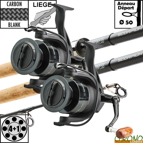 Ensemble Prowess Scorpium Full Cork 50mm 12' 3lbs X 8004 (les 2) 1 Ensemble Prowess Scorpium Full Cork 50mm 12' 3lbs X 8004 (les 2)
