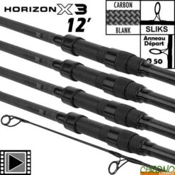 Canne Fox Horizon X3 50mm 12' 3lbs (les 4)
