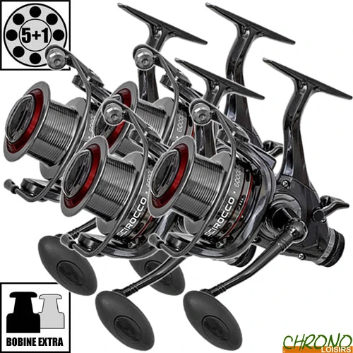 Moulinet Carp Zoom Débrayable Scirocco 6000BBC (les 4) 1 Moulinet Carp Zoom Débrayable Scirocco 6000BBC (les 4)