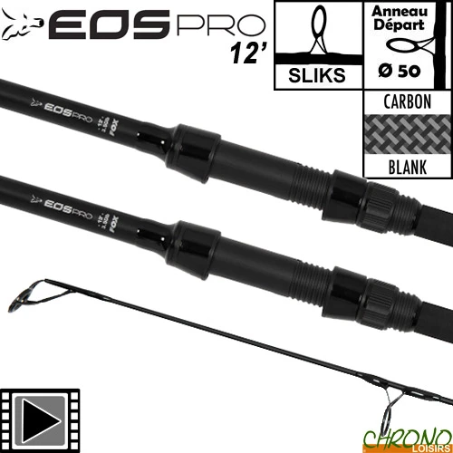 Canne Fox EOS Pro 50mm 12' 3.5lbs (les 2) 1 Canne Fox EOS Pro 50mm 12' 3.5lbs (les 2)