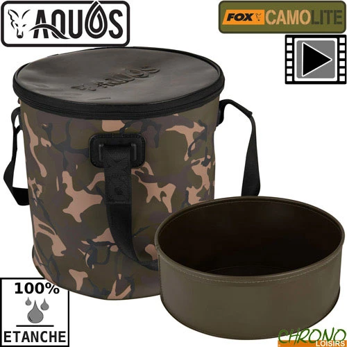 Seau Etanche Fox Aquos Camolite Bucket 17L + Insert 1 Seau Etanche Fox Aquos Camolite Bucket 17L + Insert