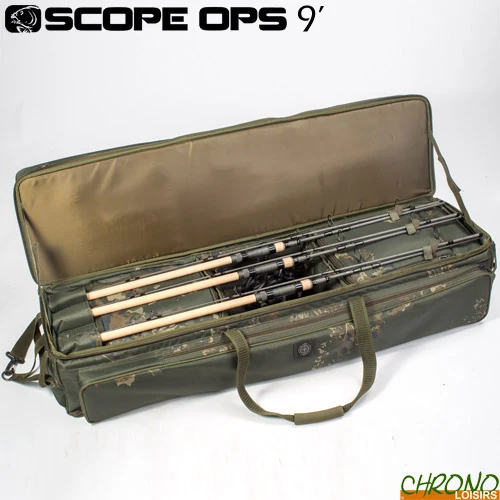 Sac Carryall Nash Scope OPS R9 Transporter 3 Cannes 9' 1 Sac Carryall Nash Scope OPS R9 Transporter 3 Cannes 9'