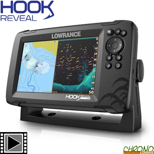 Sondeur GPS Lowrance Hook Reveal 7 Sonde TA 83/200 HDI 1 Sondeur GPS Lowrance Hook Reveal 7 Sonde TA 83/200 HDI