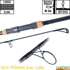 Canne Carp Design Slim Fighter Evo 50mm 12' 3.5lbs Full Cork