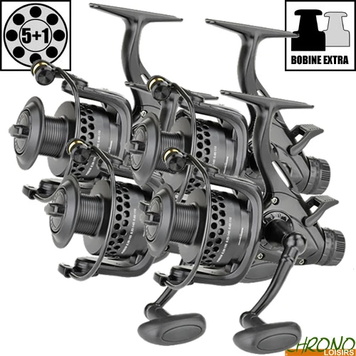 Moulinet Carp Zoom Débrayable Black Ghost 6000 BBC (les 4) 1 Moulinet Carp Zoom Débrayable Black Ghost 6000 BBC (les 4)