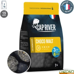 Bouillettes Cap River Choco Malt 15mm 1kg