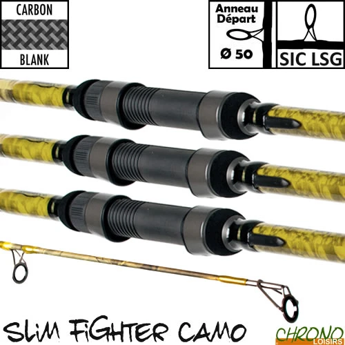 Canne Carp Design Slim Fighter Camo 50mm 13' 3.5lbs (les 3) 1 Canne Carp Design Slim Fighter Camo 50mm 13' 3.5lbs (les 3)