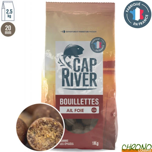 Bouillettes Cap River Ail Foie 20mm 2.5kg 1 Bouillettes Cap River Ail Foie 20mm 2.5kg