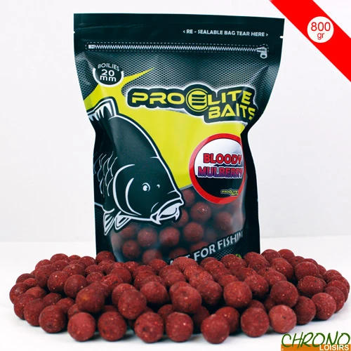 Bouillettes Pro Elite Baits Bloody Mulberry 20mm 800G 1 Bouillettes Pro Elite Baits Bloody Mulberry 20mm 800G