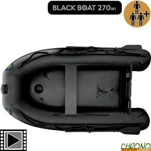 Bateau Gonflable Carp Spirit Black Boat 270WI Plancher Air 1 Bateau Gonflable Carp Spirit Black Boat 270WI Plancher Air