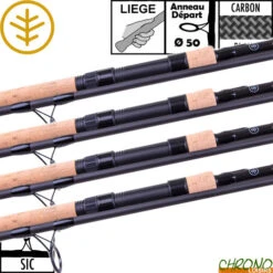Canne Wychwood Riot 50mm 12' 3.25lbs Full Slim Cork (les 4)