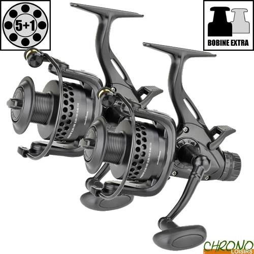Moulinet Carp Zoom Débrayable Black Ghost 6000 BBC (les 2) 1 Moulinet Carp Zoom Débrayable Black Ghost 6000 BBC (les 2)