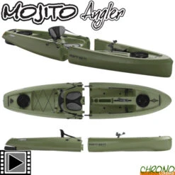 Kayak Point 65°N Mojito Angler Solo Sit-On-Top Modulable Vert 1 Place