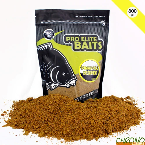 Stick Mix Pro Elite Baits Pineapple & Scopex 800g 1 Stick Mix Pro Elite Baits Pineapple & Scopex 800g