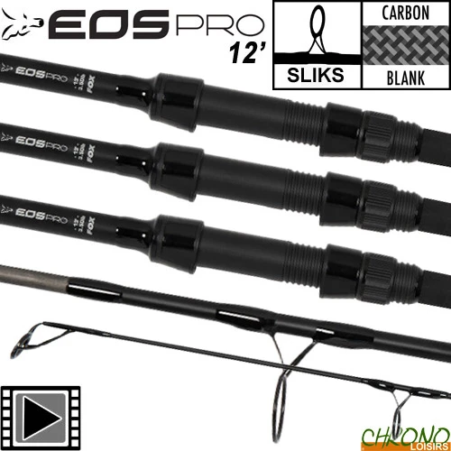 Canne Fox EOS Pro 50mm 12' 3lbs 3 Brins (les 3) 1 Canne Fox EOS Pro 50mm 12' 3lbs 3 Brins (les 3)
