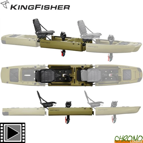 Kayak Point 65°N KingFisher Section Supplémentaire Vert Armée 1 Kayak Point 65°N KingFisher Section Supplémentaire Vert Armée