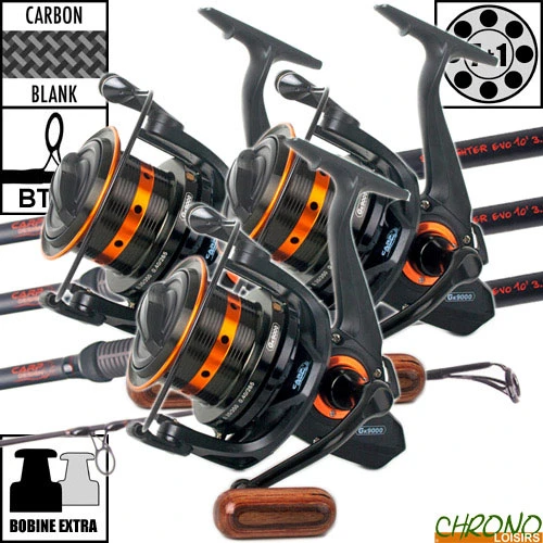 Ensemble Carp Design Slim Fighter Evo 10' 3.5lbs GK9000 (les 3) 1 Ensemble Carp Design Slim Fighter Evo 10' 3.5lbs GK9000 (les 3)