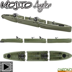 Kayak Point 65°N Mojito Angler Duo Sit-On-Top Modulable Vert 2 Places