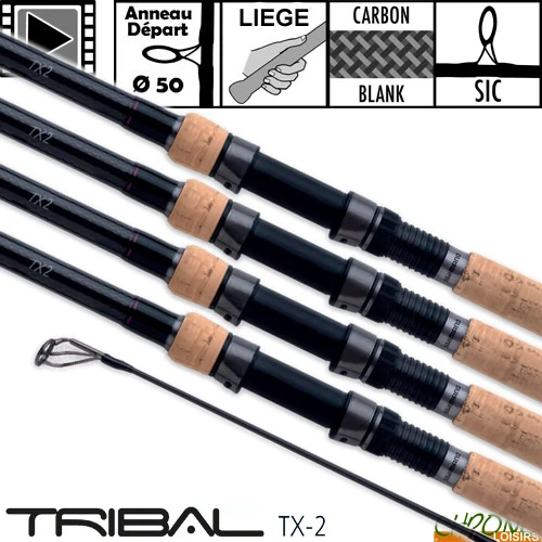 Canne Shimano Tribal TX-2 50mm 12' 3.25lbs Full Cork (les 4) 1 Canne Shimano Tribal TX-2 50mm 12' 3.25lbs Full Cork (les 4)