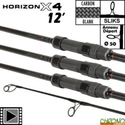 Canne Fox Horizon X4 50mm 12' 3.5lbs (les 3)